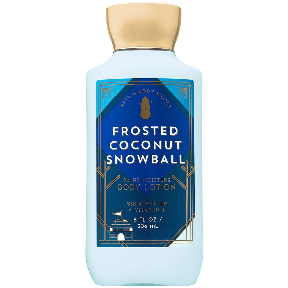 Bath & Body Works Frosted Coconut Snowball Set - Blue & Gold